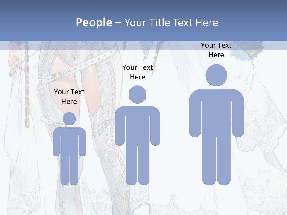 A Woman In A Wedding Dress With A Veil On Her Head PowerPoint Template