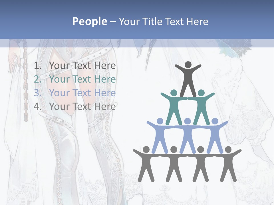 A Woman In A Wedding Dress With A Veil On Her Head PowerPoint Template