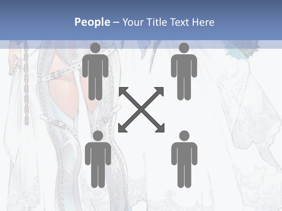 A Woman In A Wedding Dress With A Veil On Her Head PowerPoint Template