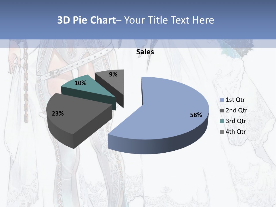 A Woman In A Wedding Dress With A Veil On Her Head PowerPoint Template