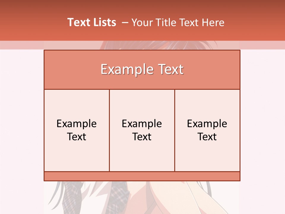 A Woman With Blue Hair Is Sitting Down PowerPoint Template