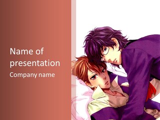 A Couple Of People Laying On Top Of A Bed PowerPoint Template