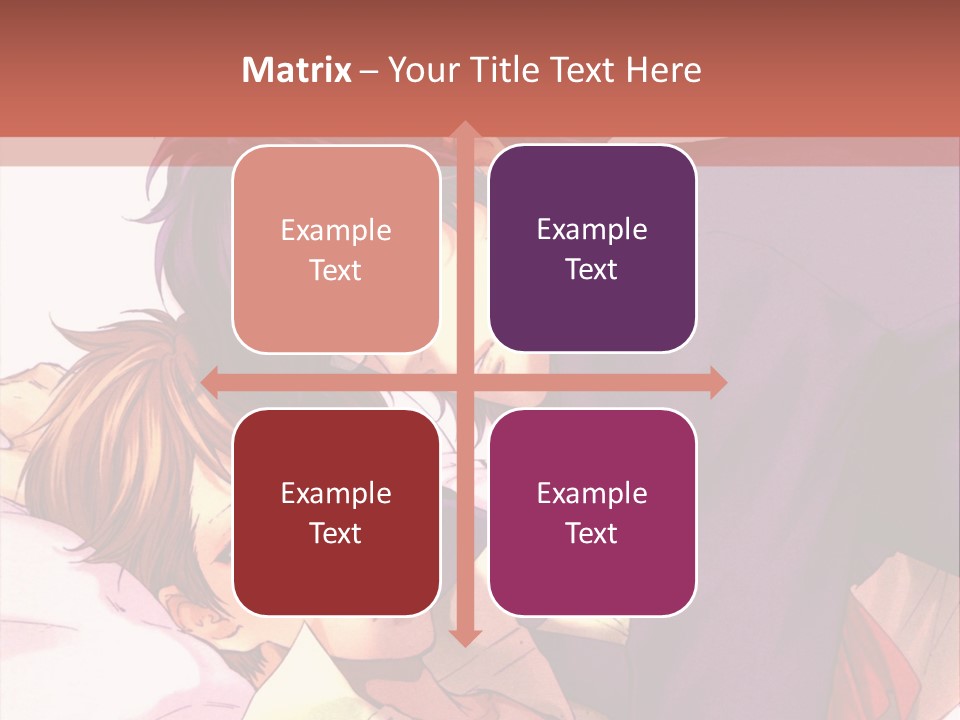 A Couple Of People Laying On Top Of A Bed PowerPoint Template