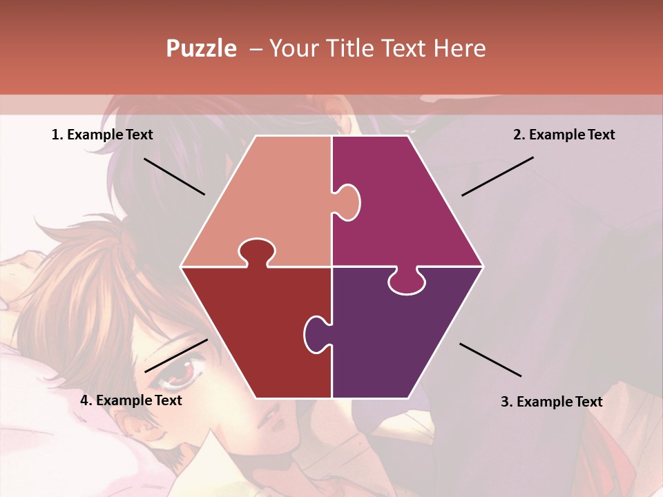 A Couple Of People Laying On Top Of A Bed PowerPoint Template