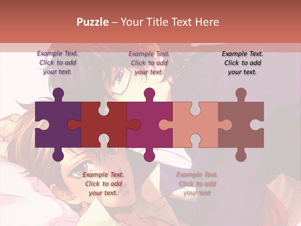 A Couple Of People Laying On Top Of A Bed PowerPoint Template