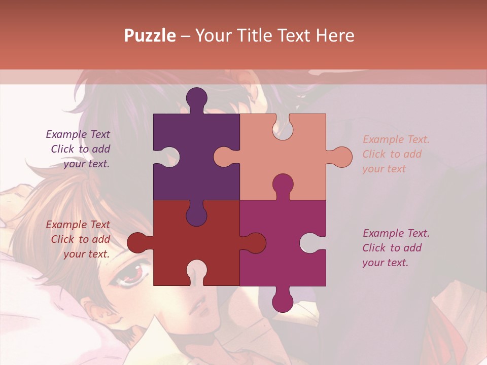 A Couple Of People Laying On Top Of A Bed PowerPoint Template