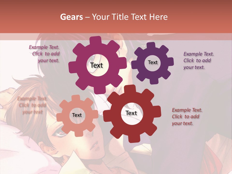 A Couple Of People Laying On Top Of A Bed PowerPoint Template