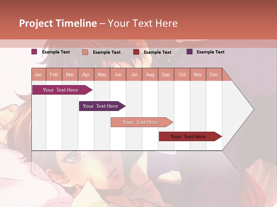 A Couple Of People Laying On Top Of A Bed PowerPoint Template