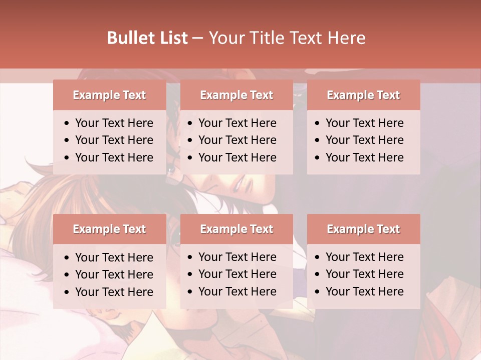 A Couple Of People Laying On Top Of A Bed PowerPoint Template