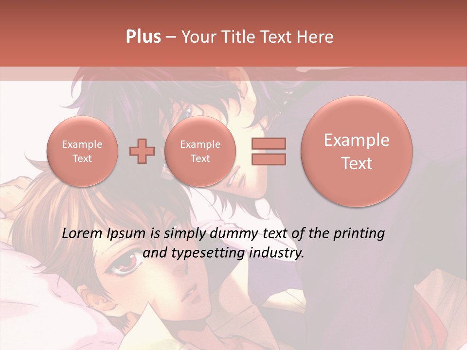 A Couple Of People Laying On Top Of A Bed PowerPoint Template