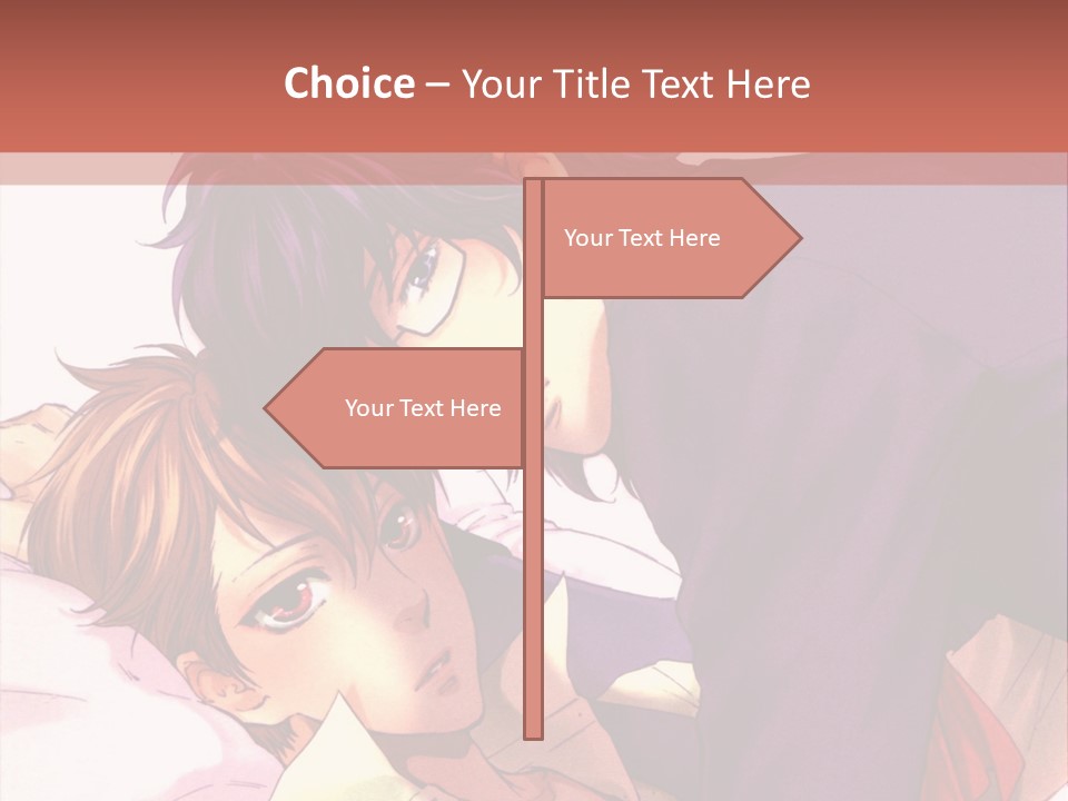 A Couple Of People Laying On Top Of A Bed PowerPoint Template