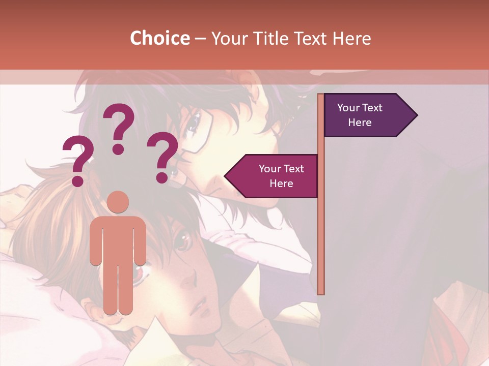 A Couple Of People Laying On Top Of A Bed PowerPoint Template