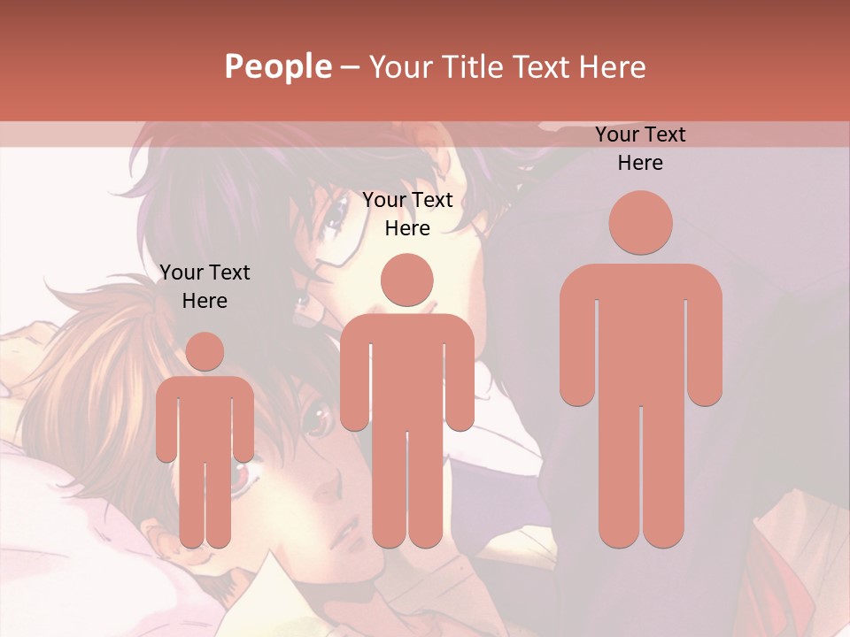 A Couple Of People Laying On Top Of A Bed PowerPoint Template