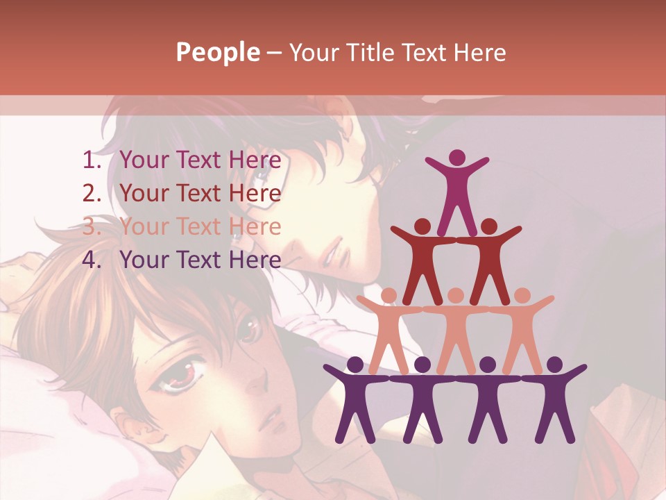 A Couple Of People Laying On Top Of A Bed PowerPoint Template