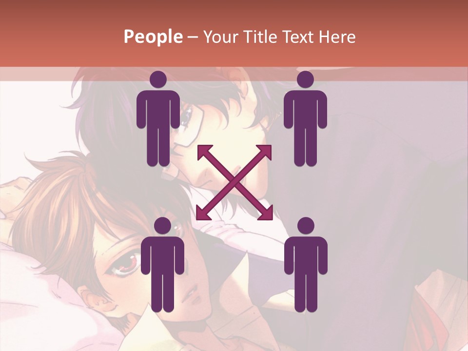 A Couple Of People Laying On Top Of A Bed PowerPoint Template