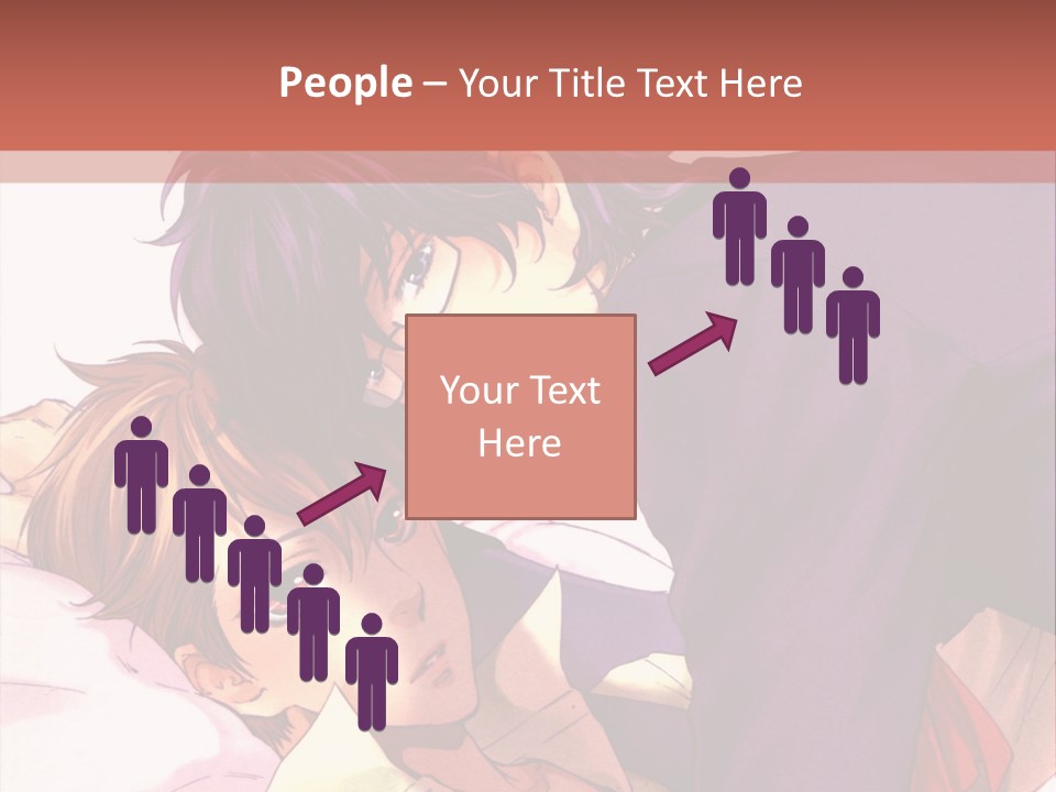 A Couple Of People Laying On Top Of A Bed PowerPoint Template