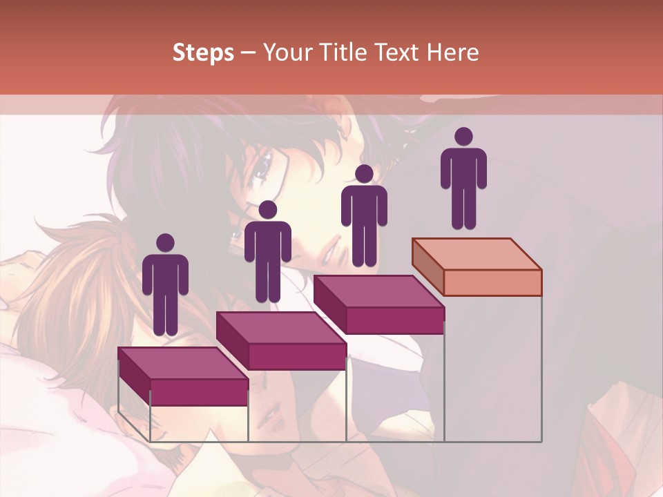 A Couple Of People Laying On Top Of A Bed PowerPoint Template