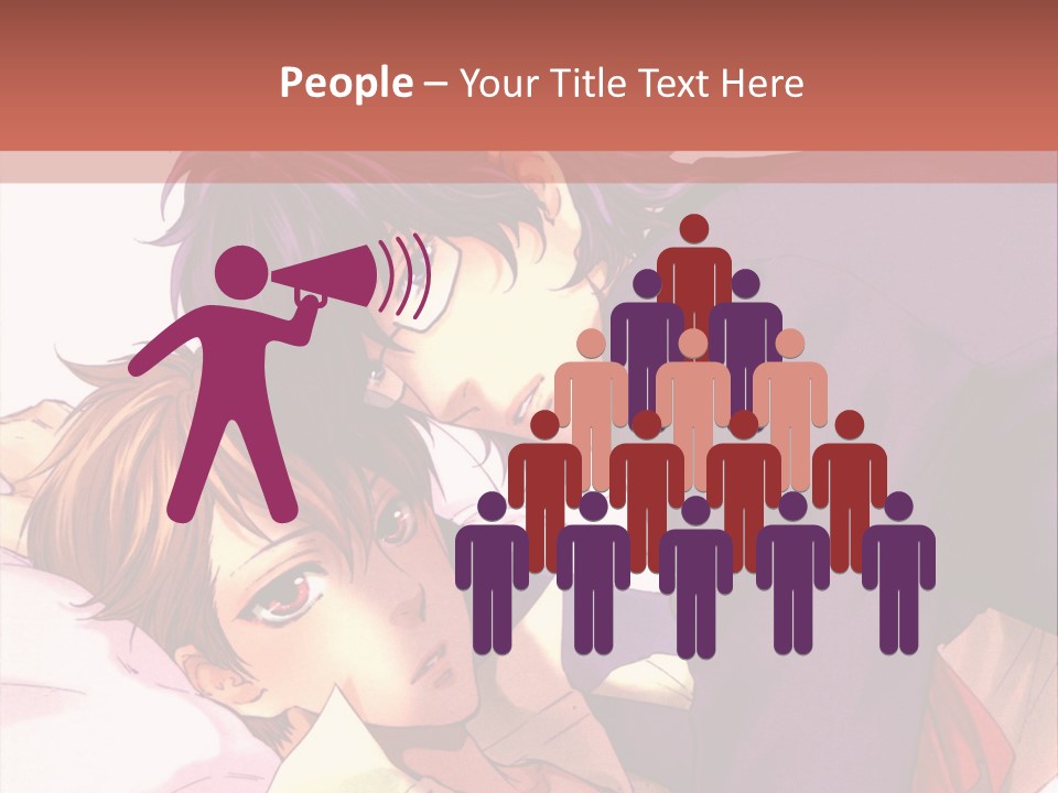 A Couple Of People Laying On Top Of A Bed PowerPoint Template