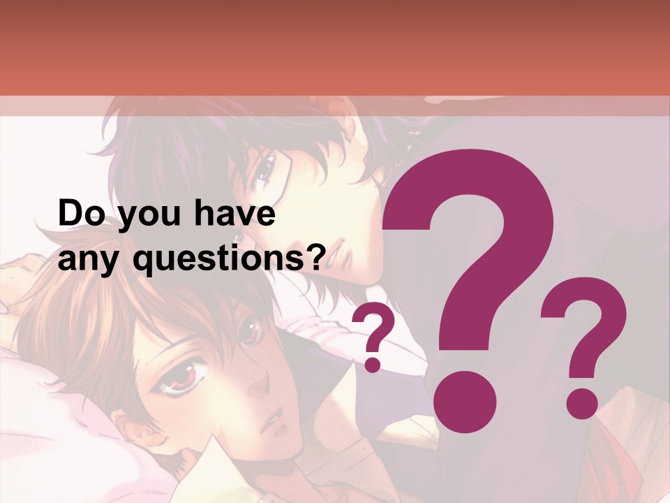 A Couple Of People Laying On Top Of A Bed PowerPoint Template