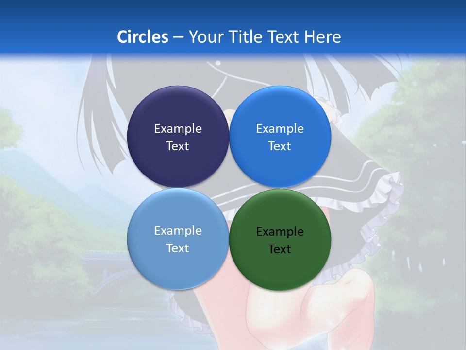 A Girl In A Black Dress Is Running In The Water PowerPoint Template