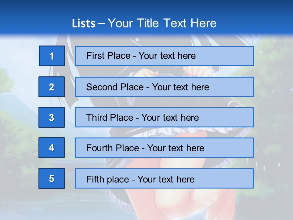 A Girl In A Black Dress Is Running In The Water PowerPoint Template