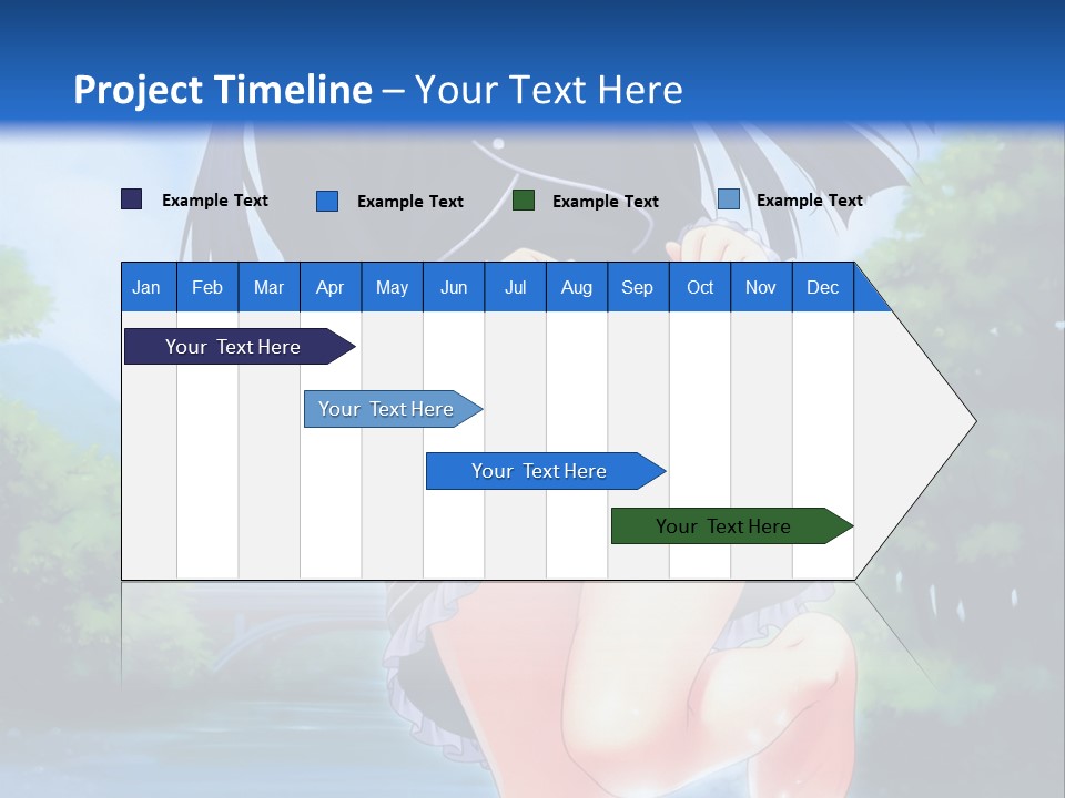 A Girl In A Black Dress Is Running In The Water PowerPoint Template