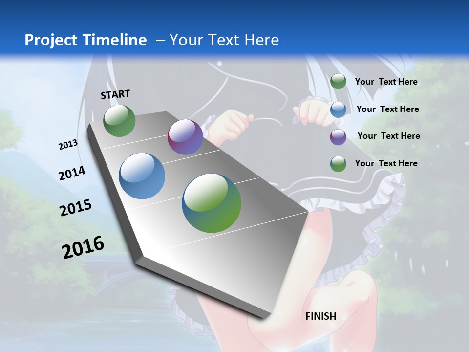 A Girl In A Black Dress Is Running In The Water PowerPoint Template