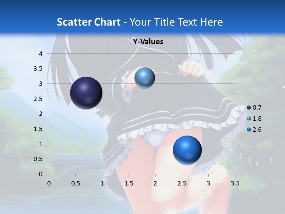 A Girl In A Black Dress Is Running In The Water PowerPoint Template