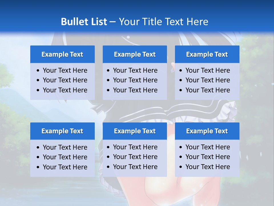 A Girl In A Black Dress Is Running In The Water PowerPoint Template