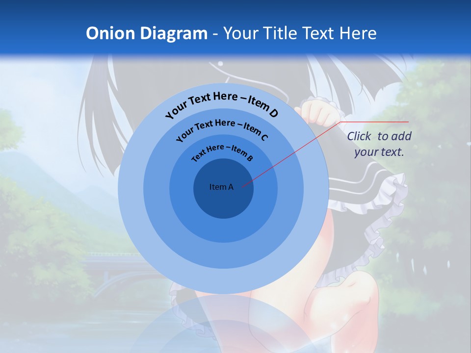 A Girl In A Black Dress Is Running In The Water PowerPoint Template