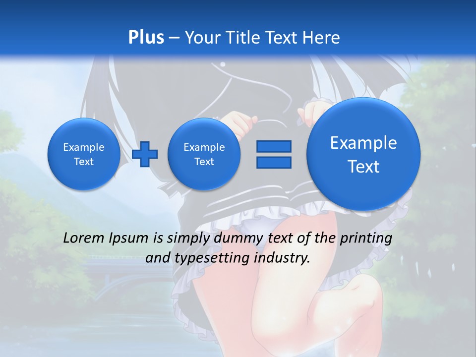 A Girl In A Black Dress Is Running In The Water PowerPoint Template