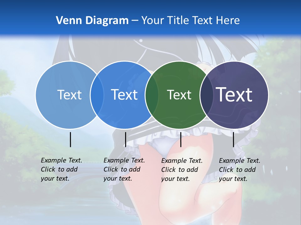 A Girl In A Black Dress Is Running In The Water PowerPoint Template