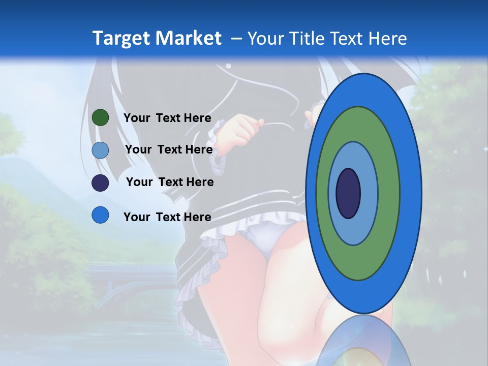 A Girl In A Black Dress Is Running In The Water PowerPoint Template