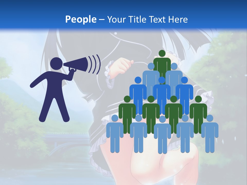 A Girl In A Black Dress Is Running In The Water PowerPoint Template