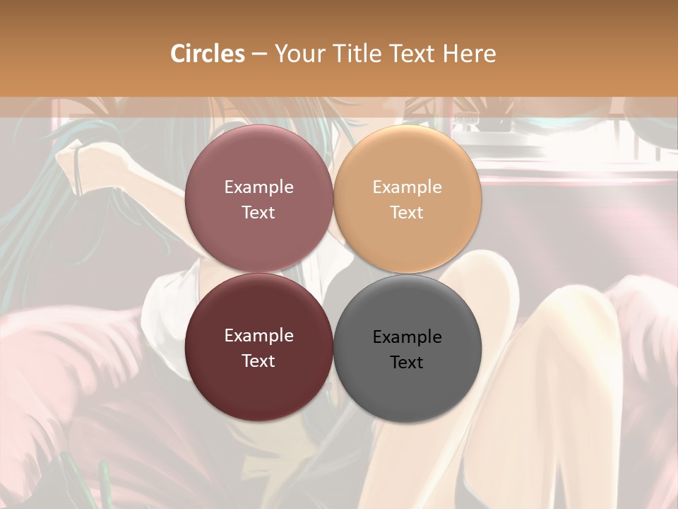 A Woman Sitting On Top Of A Bed Next To A Window PowerPoint Template