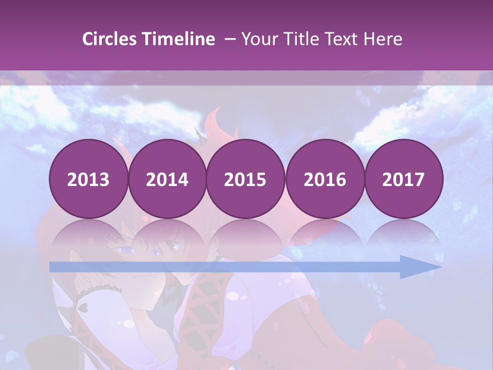 A Couple Of Anime Characters Sitting Next To Each Other PowerPoint Template