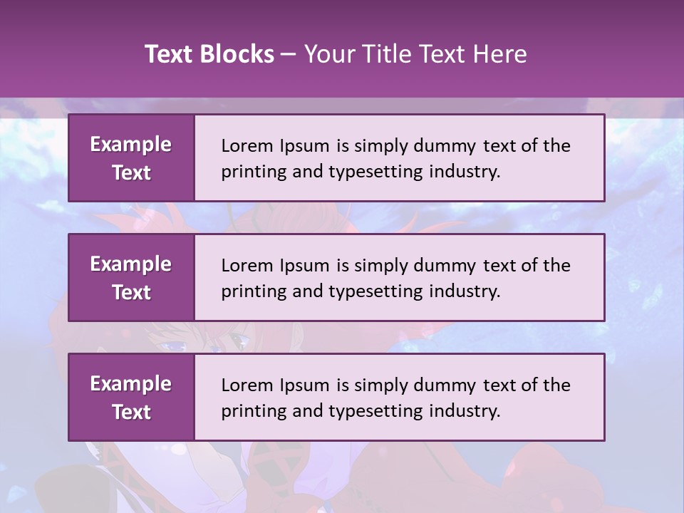 A Couple Of Anime Characters Sitting Next To Each Other PowerPoint Template
