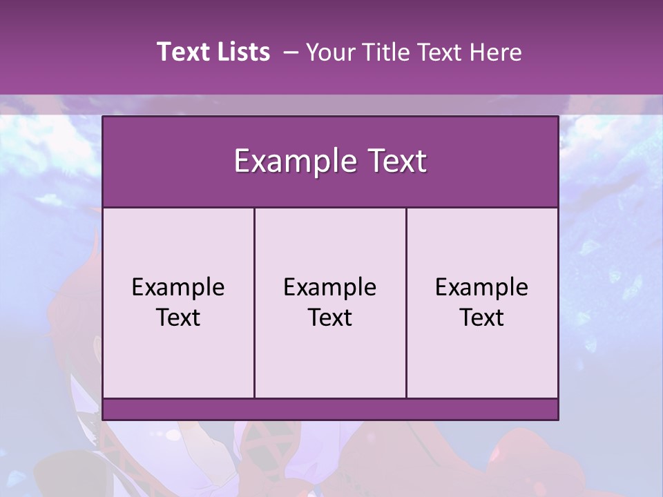 A Couple Of Anime Characters Sitting Next To Each Other PowerPoint Template