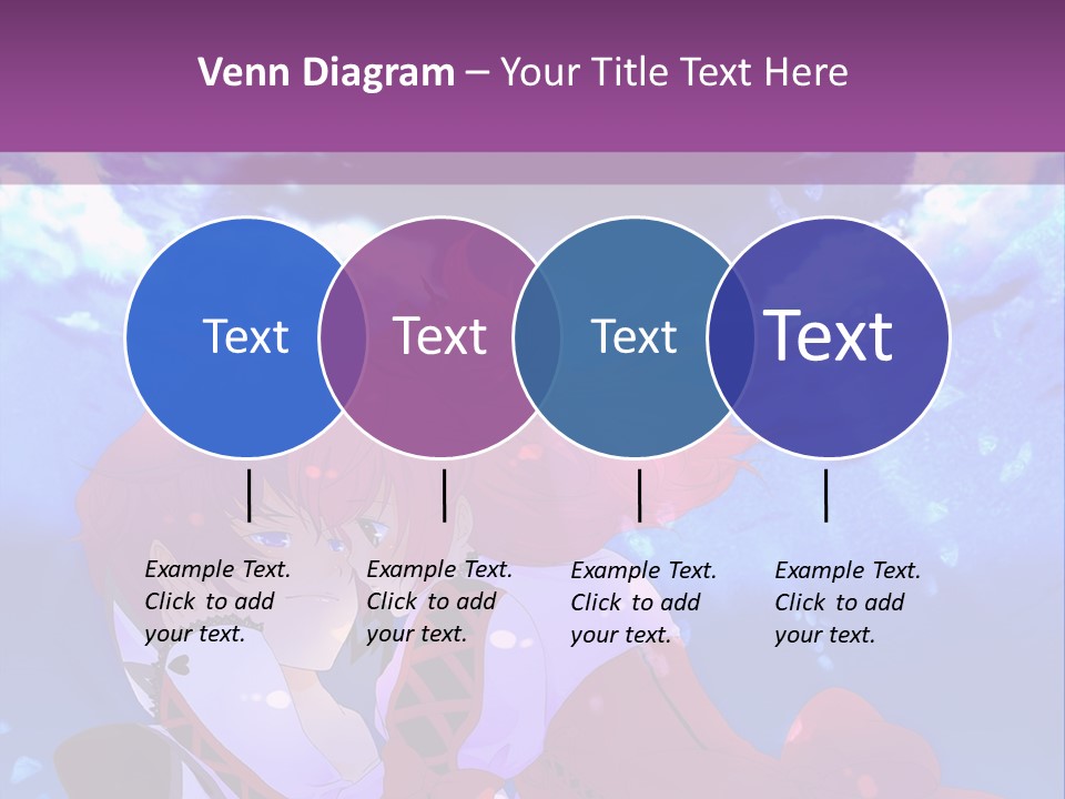 A Couple Of Anime Characters Sitting Next To Each Other PowerPoint Template
