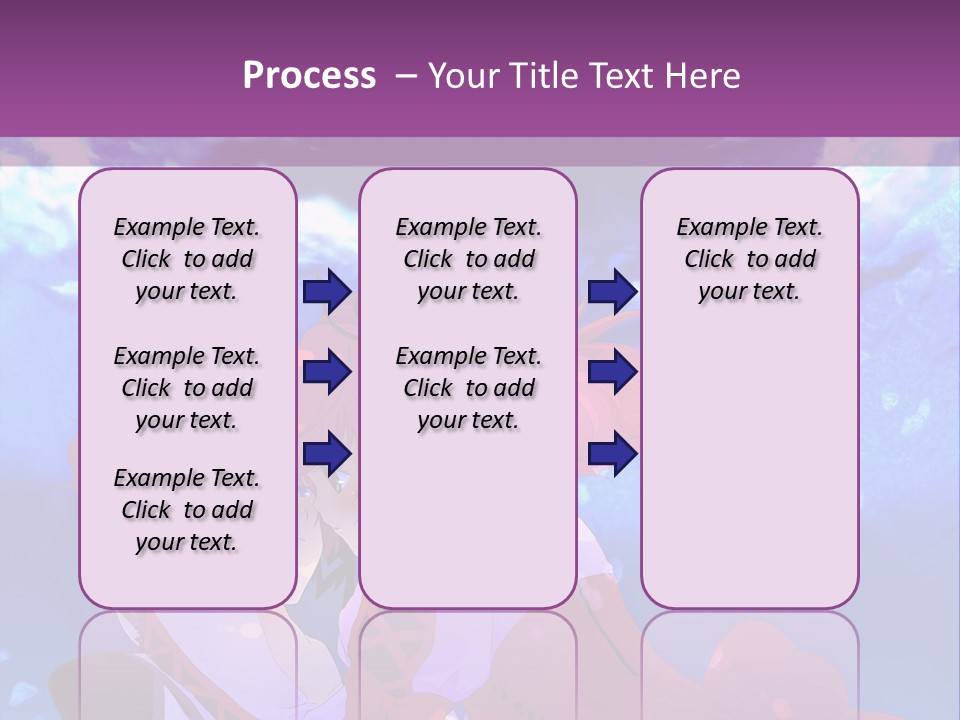 A Couple Of Anime Characters Sitting Next To Each Other PowerPoint Template