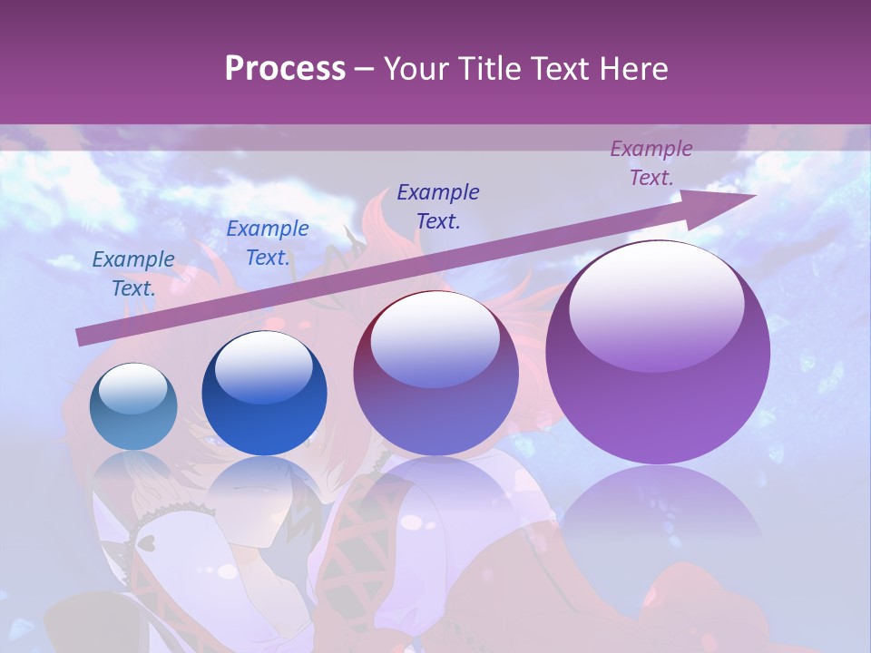 A Couple Of Anime Characters Sitting Next To Each Other PowerPoint Template