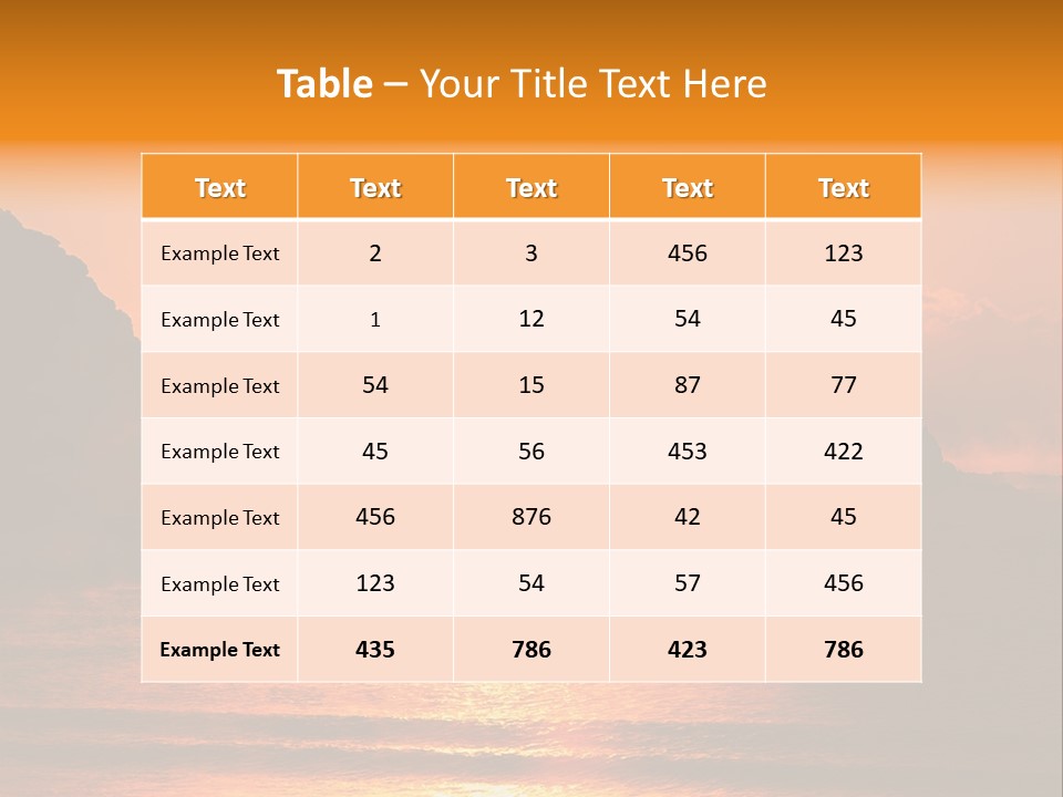 The Sun Is Setting Over A Body Of Water PowerPoint Template