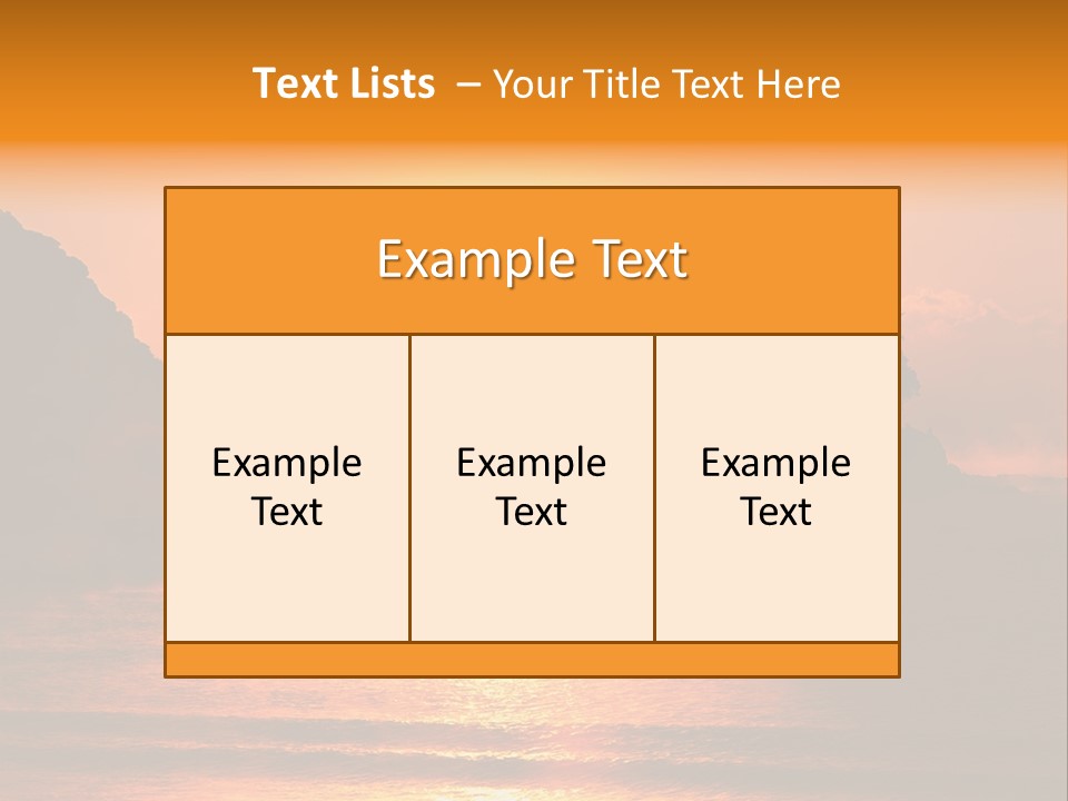 The Sun Is Setting Over A Body Of Water PowerPoint Template