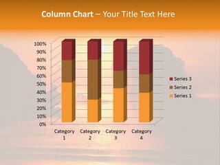 The Sun Is Setting Over A Body Of Water PowerPoint Template