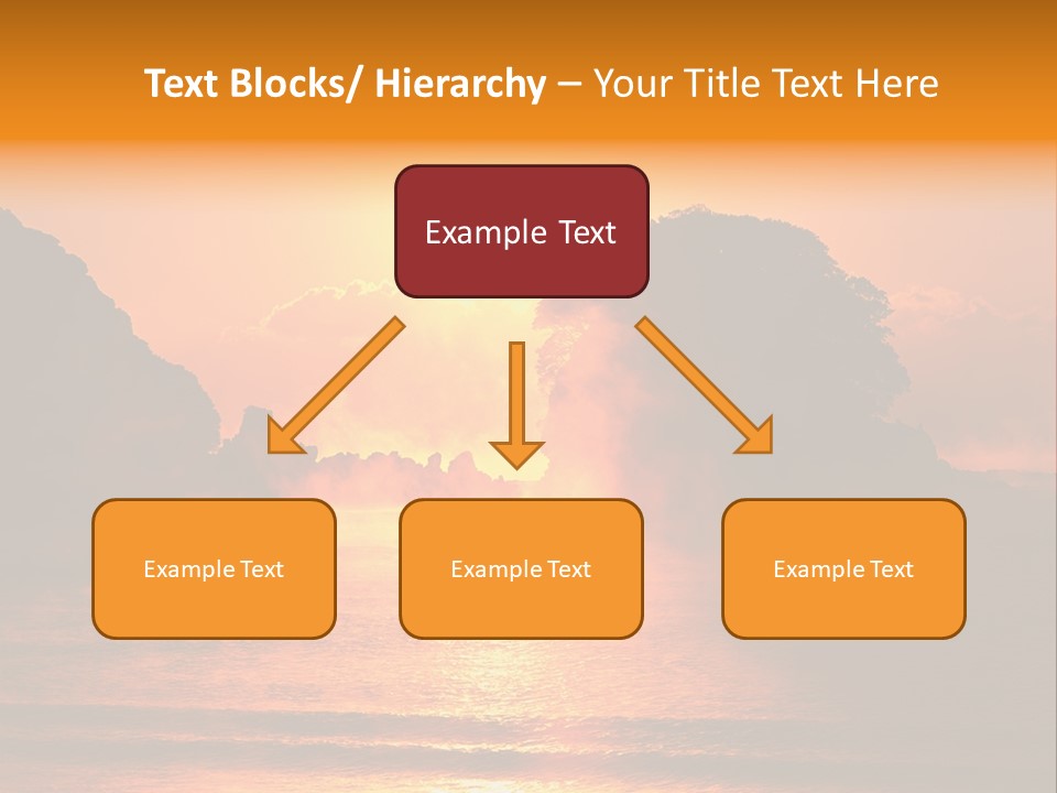 The Sun Is Setting Over A Body Of Water PowerPoint Template