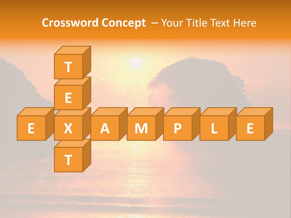 The Sun Is Setting Over A Body Of Water PowerPoint Template