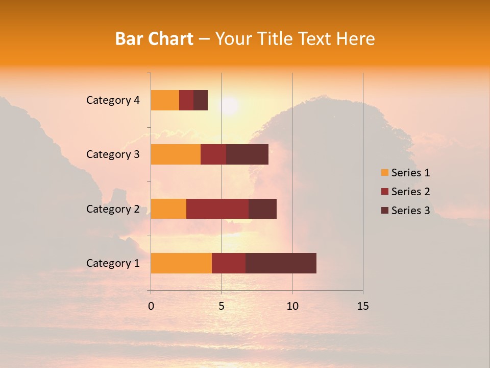 The Sun Is Setting Over A Body Of Water PowerPoint Template