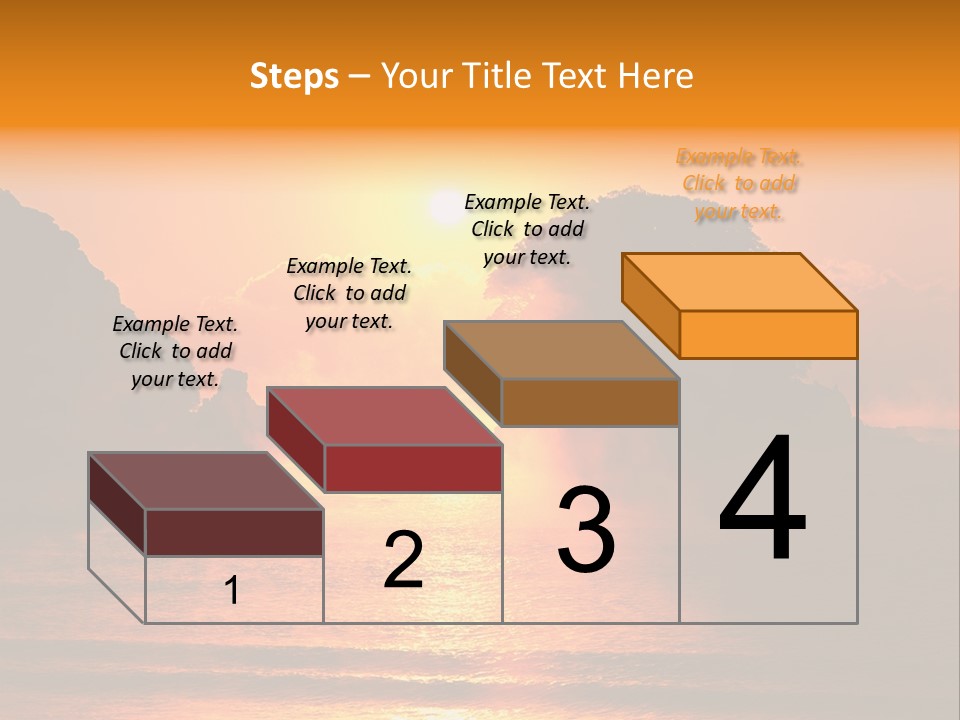 The Sun Is Setting Over A Body Of Water PowerPoint Template
