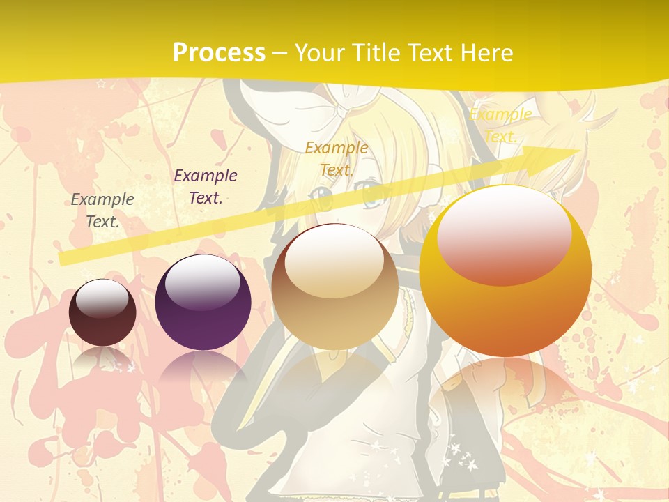A Anime Character With A Yellow Background PowerPoint Template