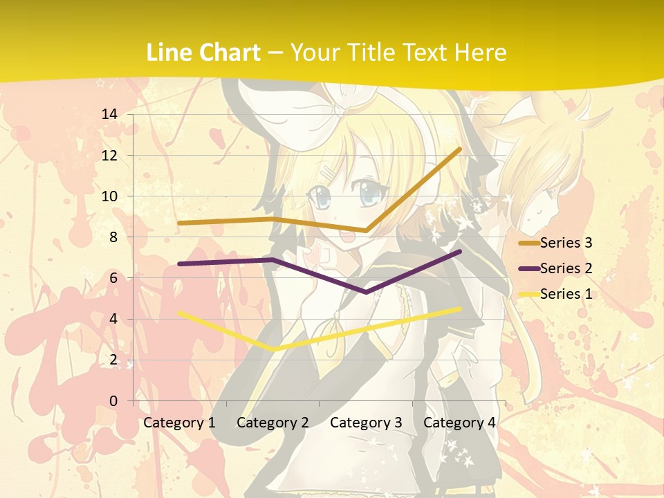 A Anime Character With A Yellow Background PowerPoint Template